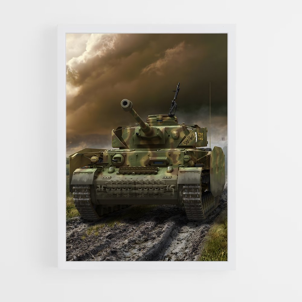 Poster Terrain Boueux – affiche World Of Tanks (vue 3)
